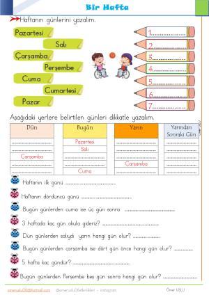 2. Sınıf  27-28. Hafta Etkinlik ve Çalışmaları