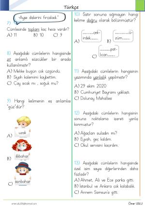 2. Sınıf Kendimi Değerlendiriyorum-1