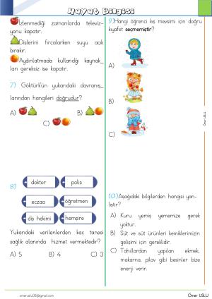 2. Sınıf Kendimi Değerlendiriyorum-3