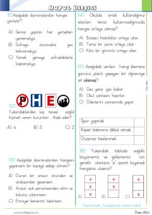 2. Sınıf Kendimi Değerlendiriyorum-3