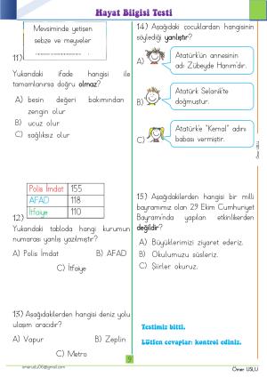 2. Sınıf Kendimi Değerlendiriyorum-4