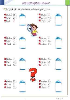 2. Sınıf  12. Hafta Etkinlik ve Çalışmaları