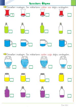 2. Sınıf 15. Hafta Etkinlik ve Çalışmaları