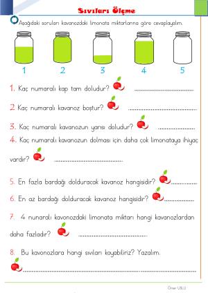 2. Sınıf 15. Hafta Etkinlik ve Çalışmaları