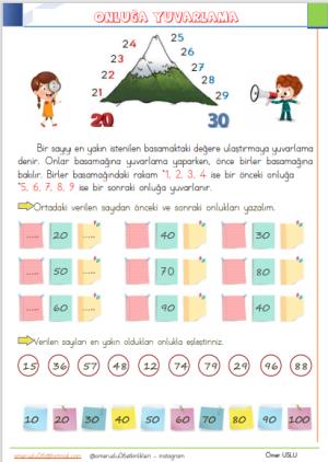 2. Sınıf  4 . ve 5. Hafta Etkinlik ve Çalışmaları