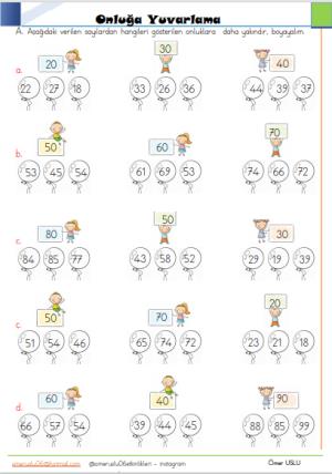 2. Sınıf  4 . ve 5. Hafta Etkinlik ve Çalışmaları