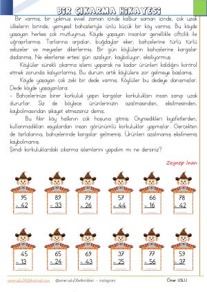 2. Sınıf 8. Hafta Etkinlik ve Çalışmaları