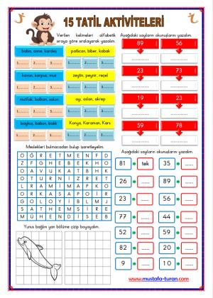 15 Tatil 11. Gün Aktiviteleri ( Etkinlikleri )