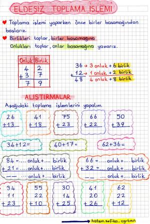 2. Sınıf Eldesiz Toplama İşlemi