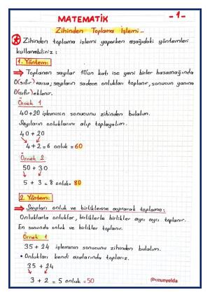  2. Sınıf 11. Hafta Etkinlikleri