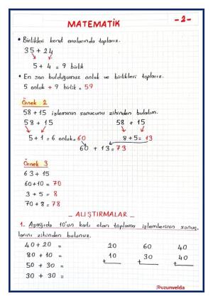  2. Sınıf 11. Hafta Etkinlikleri