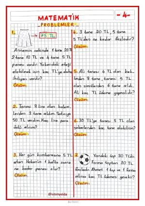  2. Sınıf 30. Hafta Etkinlikleri