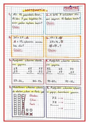 2. Sınıf 1. Ara Tatil Etkinlikleri