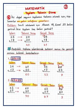 2. Sınıf 10. Hafta Etkinlikleri