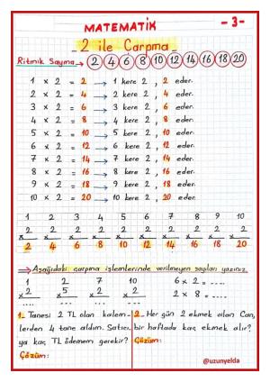 2. Sınıf 21. Hafta Etkinlikleri