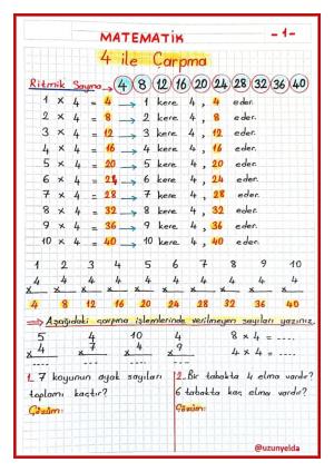 2. Sınıf 22. Hafta Etkinlikleri