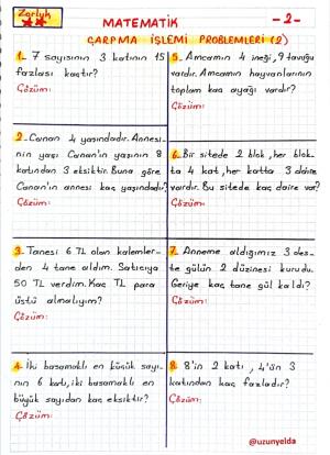 2. Sınıf 23. Hafta Etkinlikleri