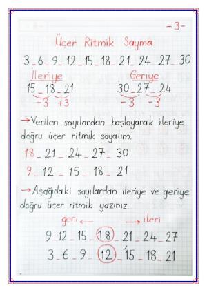 2. Sınıf 3. Hafta Etkinlikleri