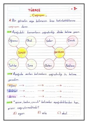 2. Sınıf 6. Hafta Etkinlikleri