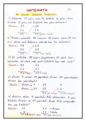 Actividades de la séptima semana de 2.º grado