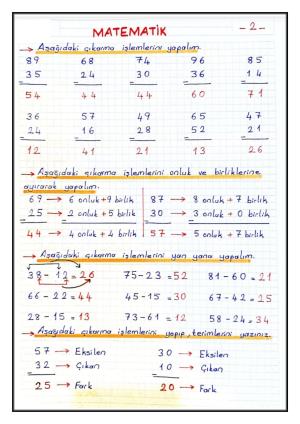 Actividades de la séptima semana de 2.º grado