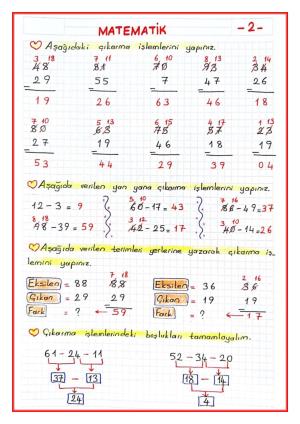 2. Sınıf 8. Hafta Etkinlikleri