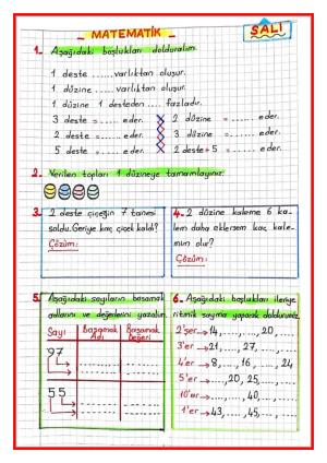 2nd Grade 1st Midterm Holiday Activities (Teacher Yelda)