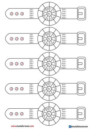 Multiplication Table Hourly Activities Series