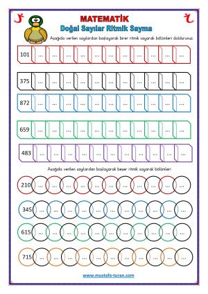 Doğal Sayılar Ritmik Sayma Etkinlikleri-20