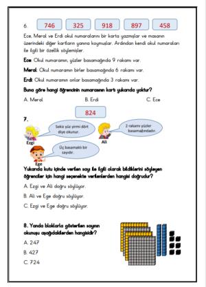 Doğal Sayılar Test 1