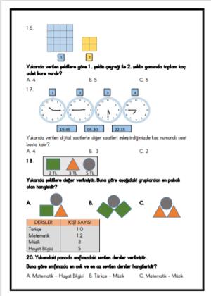 Matematik Hazır Bulunuşluk  Testi