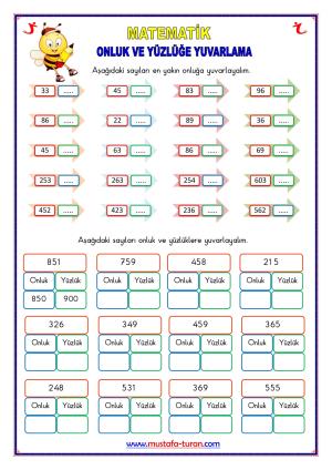 سلسلة أنشطة التقريب للعشرات والمئات