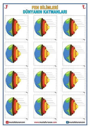 Layers of the World Cut and Paste Notebook Activities