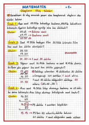 3. Sınıf 24. Hafta Etkinlikleri