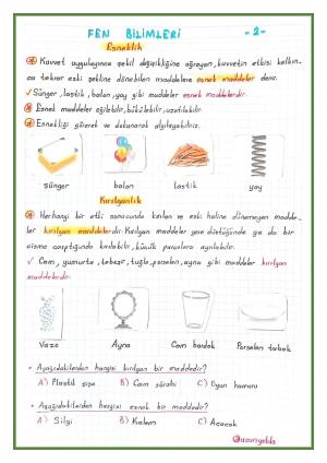 3. Sınıf 11. Hafta Etkinlikleri