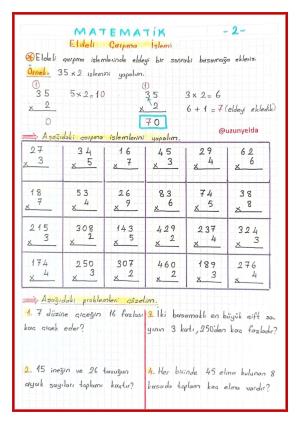 3. Sınıf 13. Hafta Etkinlikleri