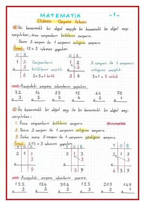 3. Sınıf 13. Hafta Etkinlikleri