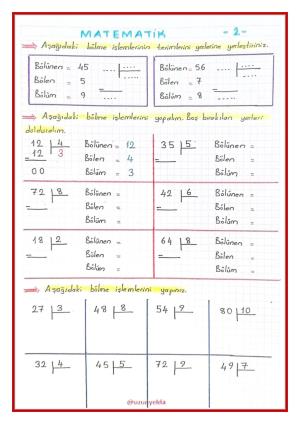 3. Sınıf 16. Hafta Etkinlikleri