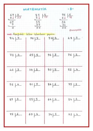 3. Sınıf 16. Hafta Etkinlikleri