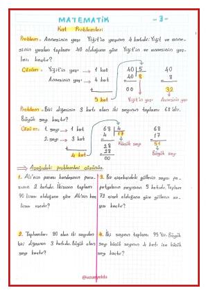 3. Sınıf 18. Hafta Etkinlikleri