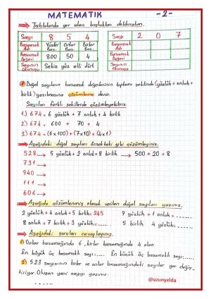 3. Sınıf 2. Hafta Etkinlikleri