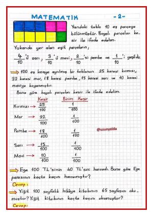 3. Sınıf 20. Hafta Etkinlikleri