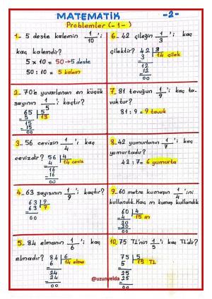 3. Sınıf 21. Hafta Etkinlikleri