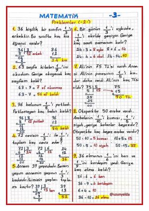 3. Sınıf 21. Hafta Etkinlikleri