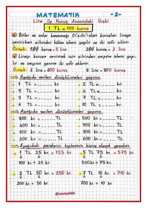 3. Sınıf 25. Hafta Etkinlikleri