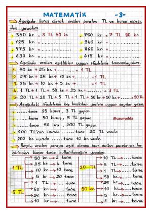 3. Sınıf 25. Hafta Etkinlikleri