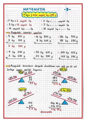 3. Sınıf 26. Hafta Etkinlikleri