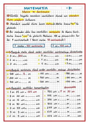 3. Sınıf 30. Hafta Etkinlikleri