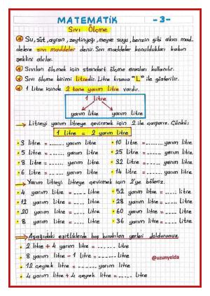 3. Sınıf 33. Hafta Etkinlikleri