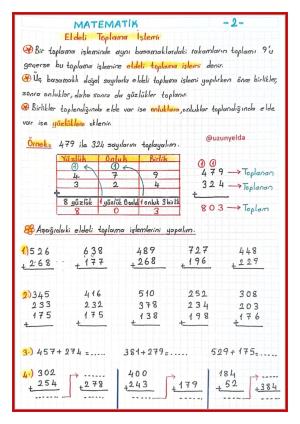 3. Sınıf 5. Hafta Etkinlikleri